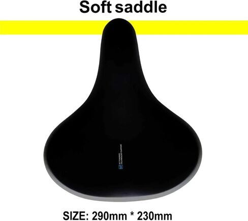 Bike Seat for Men Women, Comfortable Waterproof Bicycle Saddle with Soft Foam Padding, Universal Replacement Bike Saddle for Road Mountain Bike Commuting Black in Saudi Arabia