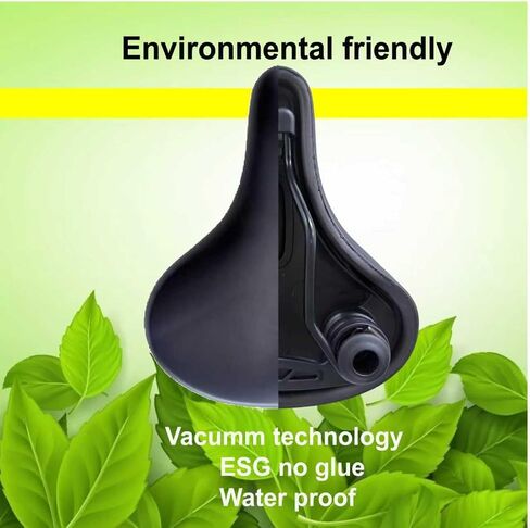 Bike Seat for Men Women, Comfortable Waterproof Bicycle Saddle with Soft Foam Padding, Universal Replacement Bike Saddle for Road Mountain Bike Commuting Black in Saudi Arabia