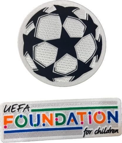 Champions Star Ball and Foundation Patch Set, Official Soccer Jersey Badges in Saudi Arabia