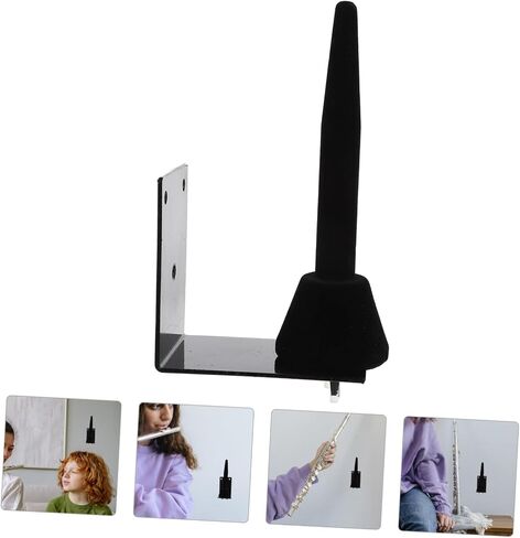 Wall-mounted Flute Clarinet Rack Metal Bracket with Screws Durable Multi-use Holder for Woodwind Instruments for Music Learners in Saudi Arabia