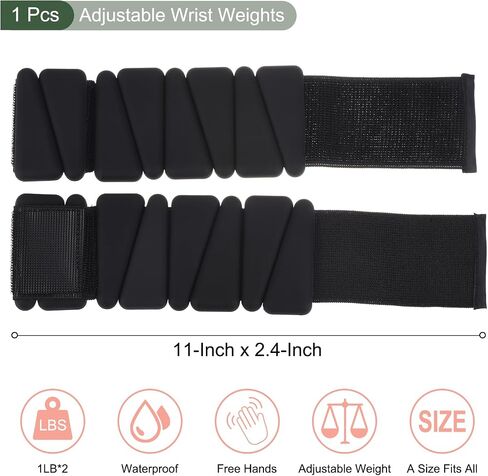 YOKIVE Adjustable Wrist Ankle Leg Weights, Workout with Strap Women & Men Training, Great for Gym Yoga, Walking, Running in Saudi Arabia
