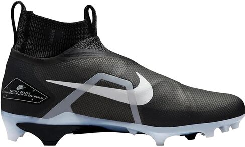 حذاء كرة القدم Nike Alpha Menace Elite 3 Flyknit Mid للرجال باللون الأسود والأبيض والرمادي CT6648-001 مقاس 15 متوسط ​​أمريكي in Saudi Arabia