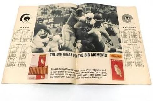 1964 Bay Packers at Los Angeles Rams NFL Football Program 12-13-64 - NFL Programs in Saudi Arabia