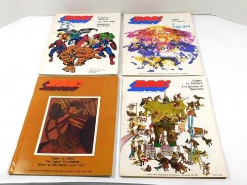 Lot of (8) Different 1970 Philadelphia Eagles NFL Football Programs w/Marvel - NFL Programs in Saudi Arabia