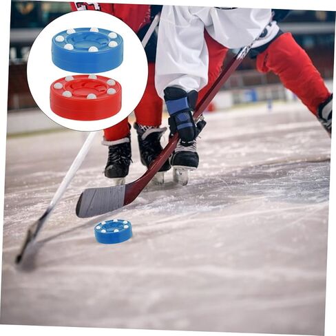2Pcs Roller Hockey Practice Pucks Durable Ice Hockey Accessories for Training Competition for Skating Practice in Saudi Arabia