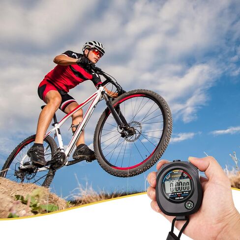 1 Pack Multi-Function Electronic Digital Sport Stopwatch Timer, Large Display with Date Time and Alarm Function, Suitable for Sports Coaches, Fitness Coaches, and Referees in Saudi Arabia