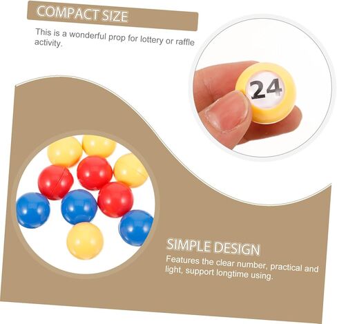 GALPADA 30pcs Strong Bingo Balls Numbered Game Balls for Parties Celebrations Events Easy to Find in Kuwait