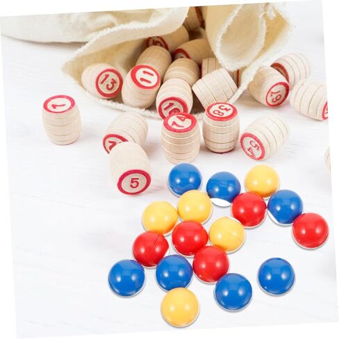 GALPADA 30pcs Strong Bingo Balls Numbered Game Balls for Parties Celebrations Events Easy to Find in Kuwait