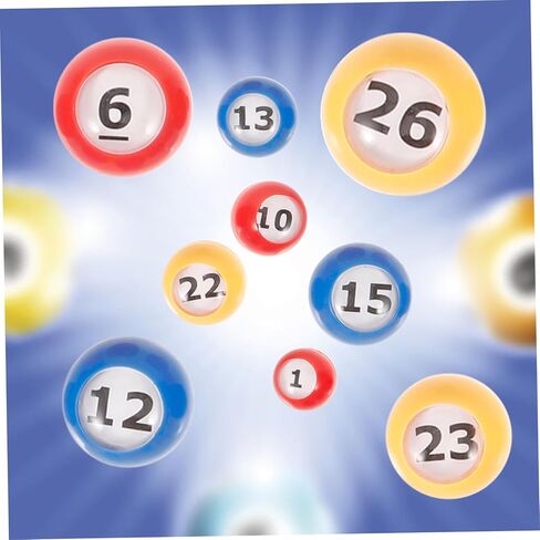 GALPADA 30pcs Strong Bingo Balls Numbered Game Balls for Parties Celebrations Events Easy to Find in Kuwait