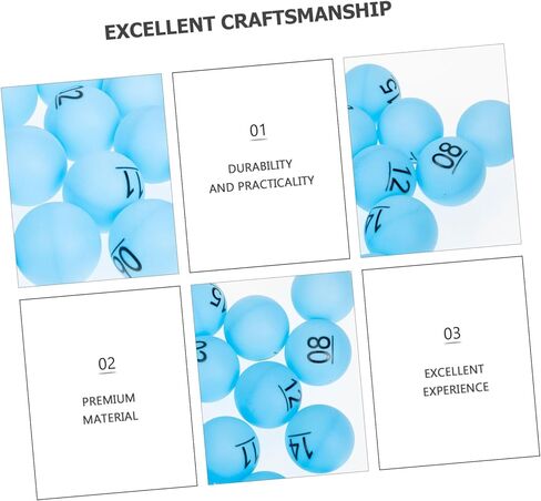 16 قطعة من كرات البنغو كرات اليانصيب لألعاب الحفلات والأنشطة التعليمية دعائم لعبة السحب خفيفة الوزن لسهولة الاستخدام in Kuwait