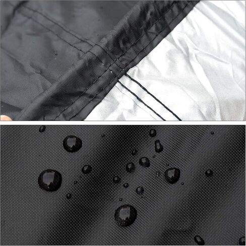 Uxcell 20-22ft 210D غطاء قارب قابل للقطر مقاوم للماء لصيد الأسماك والتزلج على الجليد قارب سريع على شكل حرف V أسود in Saudi Arabia