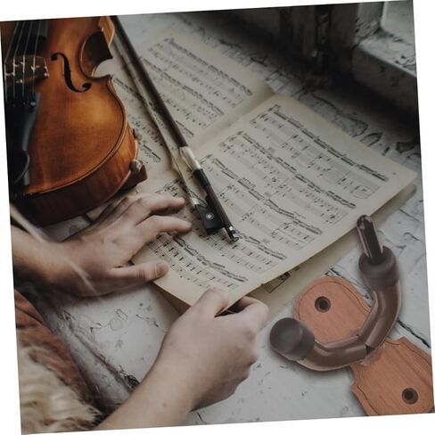 GALPADA Wall Mounted Violin Hanger Hook with Protective Surface Easy Install Holder for Space Saving Storage Scratch Resistant Violin and Rack for Home Studio in Saudi Arabia