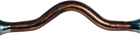 FES Copper Port Slim Curb Horse Bit | Promotes Collection & Headset | Enhances Sensitivity | Encourages Salivation | Stainless Steel Cheeks | Leverage for Subtle Cues in Saudi Arabia