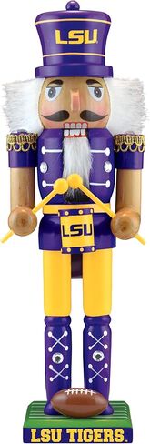 Baby Fanatic MasterPieces Game Day - NCAA LSU Tigers - Team Painted Wood Nutcracker in Saudi Arabia