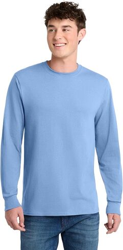 APPAREL GLOBE Men's Long Sleeve Core Blend T-Shirt in Saudi Arabia