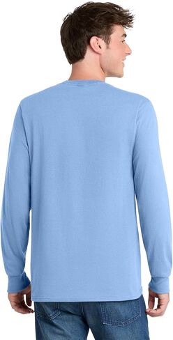 APPAREL GLOBE Men's Long Sleeve Core Blend T-Shirt in Saudi Arabia