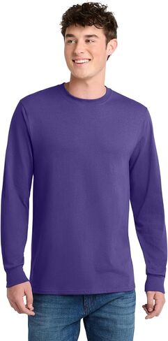 APPAREL GLOBE Men's Long Sleeve Core Blend T-Shirt in Saudi Arabia
