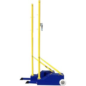 أقطاب الكرة الطائرة/كرة الريشة مع شبكة، شبكة كرة طائرة محمولة في الهواء الطلق مع عجلات، عمود كرة طائرة/كرة ريشة فولاذي مقاوم للطقس، طراز 3-5 in Kuwait