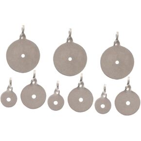 9pcs Stainless Steel Gong Target for Outdoor Training and Competition Portable Metal Target with Hole High Strength and Reliable Design for Precision Practice in Kuwait