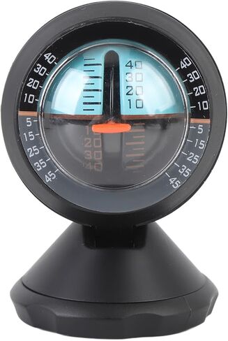 Asixxsix Car Inclinometer, Adjustable Viewing Angle High Sensitivity Level Tilt with Sponge Adhesive for Vehicle Driving Supplies in Saudi Arabia