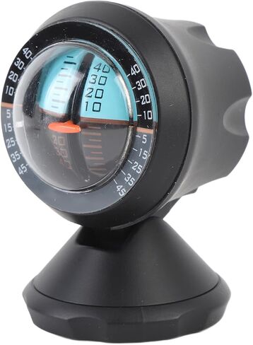 Asixxsix Car Inclinometer, Adjustable Viewing Angle High Sensitivity Level Tilt with Sponge Adhesive for Vehicle Driving Supplies in Saudi Arabia
