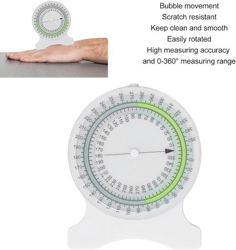 Inclinometer Gauges Physical Therapys Non Leak Bubble Accurate Measurements Scratch resistants Surface 360 Degree Rotation for Students Professionals White ABS (Blue) in Saudi Arabia