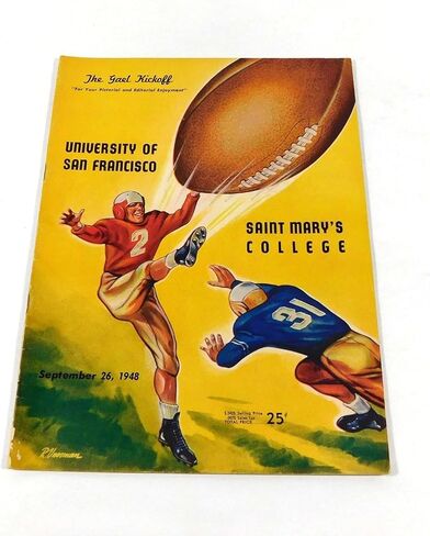 1948 سان فرانسيسكو في برنامج سانت ماري كوليدج لكرة القدم 9-26-48 - برامج اتحاد كرة القدم الأميركي in Saudi Arabia
