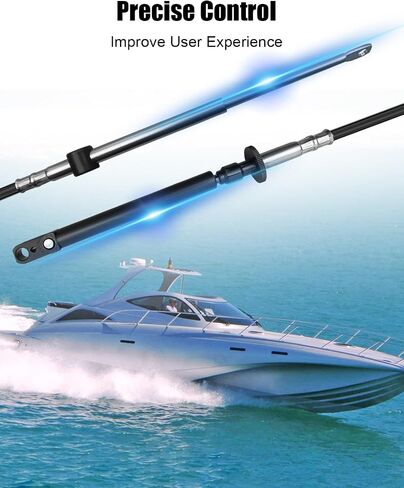 2Pcs 15FT Boat Throttle Shift Remote Control Cable Fit for Johnson Evinrude Omc Brp Ficht Outboard Engine 1979-2025 Replace 0173115 173115 in Saudi Arabia