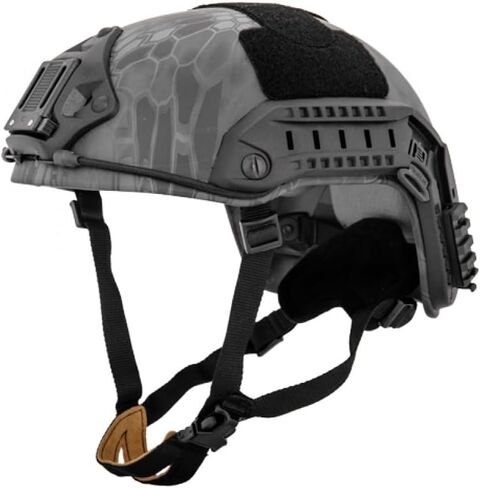 خوذة لانسر التكتيكية السريعة - نوع PJ متعدد الوظائف للحماية NVG لألعاب Airsoft، وكرة الطلاء، والجيش، والرياضة، والصيد، والرماية in Saudi Arabia