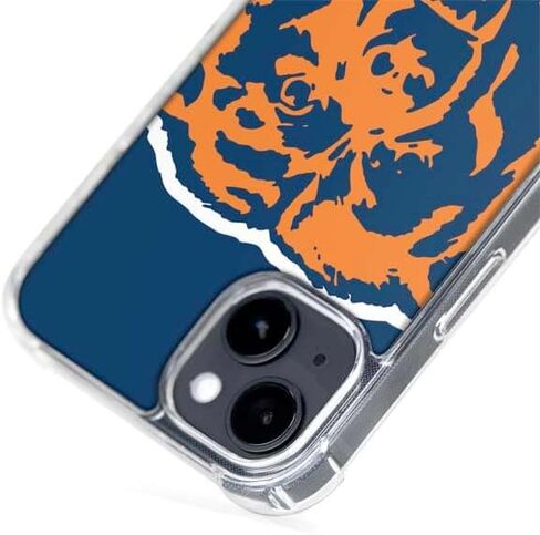 Skinit Phone Case Compatible with MagSafe iPhone 15 - Officially Licensed NFL Chicago Bears Retro Logo Design in Saudi Arabia
