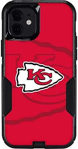 Skinit Decal Phone Skin Compatible with OtterBox Commuter Case for iPhone 12 - Officially Licensed NFL Kansas City Chiefs Double Vision Design in Saudi Arabia