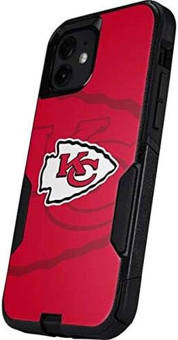 Skinit Decal Phone Skin Compatible with OtterBox Commuter Case for iPhone 12 - Officially Licensed NFL Kansas City Chiefs Double Vision Design in Saudi Arabia