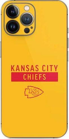 Skinit Decal Phone Skin Compatible with iPhone 15 Pro Max - Officially Licensed NFL Kansas City Chiefs Yellow Performance Series Design in Saudi Arabia