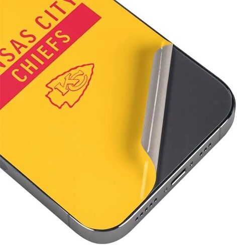 Skinit Decal Phone Skin Compatible with iPhone 15 Pro Max - Officially Licensed NFL Kansas City Chiefs Yellow Performance Series Design in Saudi Arabia