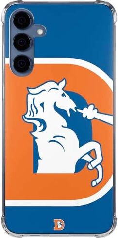 Skinit Clear Phone Case Compatible with Galaxy S24 - Officially Licensed NFL Denver Broncos Retro Logo Design in Saudi Arabia