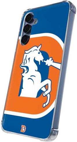 Skinit Clear Phone Case Compatible with Galaxy S24 - Officially Licensed NFL Denver Broncos Retro Logo Design in Saudi Arabia