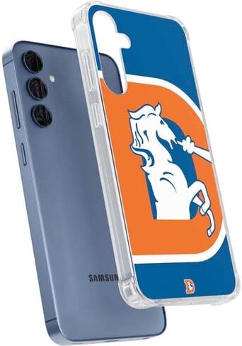 Skinit Clear Phone Case Compatible with Galaxy S24 - Officially Licensed NFL Denver Broncos Retro Logo Design in Saudi Arabia