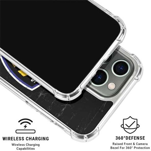 Skinit Clear Phone Case Compatible with iPhone 15 Pro - Officially Licensed NFL Baltimore Ravens - Alternate Distressed Design in Saudi Arabia