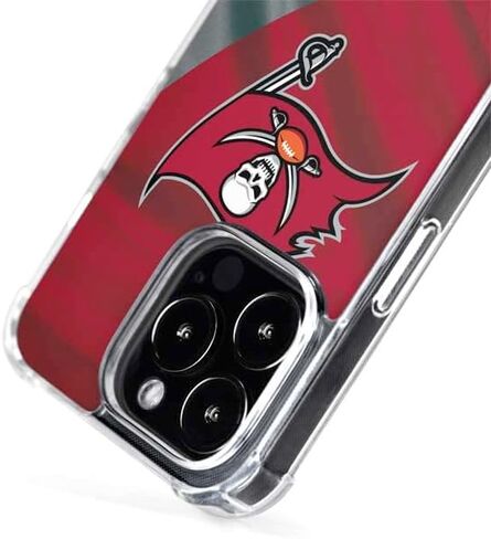 Skinit Phone Case Compatible with MagSafe iPhone 15 Pro Max - Officially Licensed NFL Tampa Bay Buccaneers Design in Saudi Arabia
