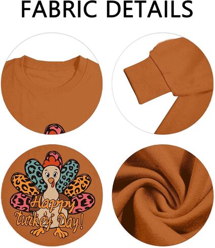 Thanksgiving Sweatshirts for Women Long Sleeve Oversized Funny Turkey Day Shirts Gobble Til You Wobble Shirt in Saudi Arabia
