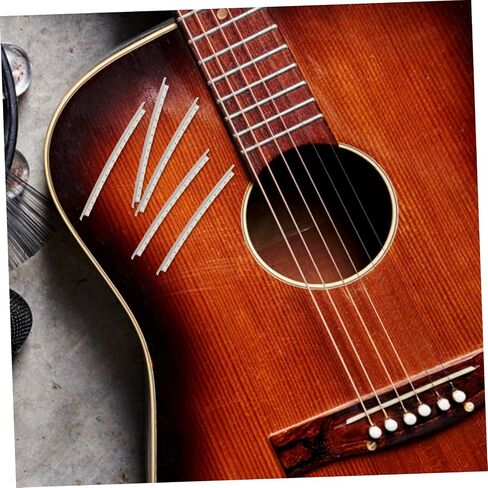 Yardwe 40Pcs Classical Electric Guitar Fret Wire Durable White Copper Frets for Easy Replacement Installation for Beginners Fits Acoustic Electric Guitars in Saudi Arabia