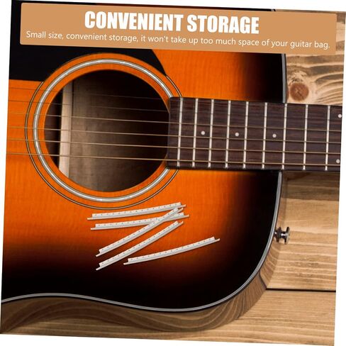 Yardwe 40Pcs Classical Electric Guitar Fret Wire Durable White Copper Frets for Easy Replacement Installation for Beginners Fits Acoustic Electric Guitars in Saudi Arabia