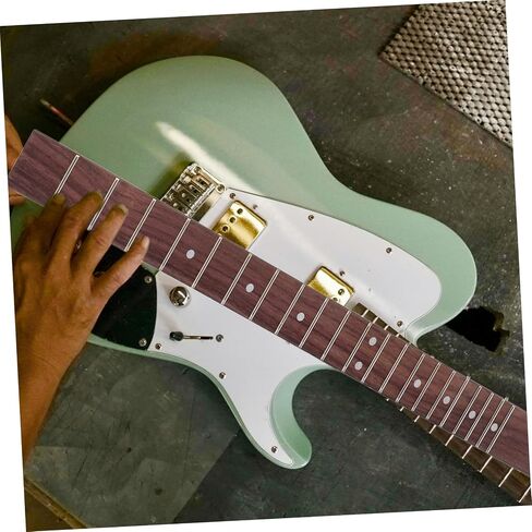 Vaguelly Electric Guitar Neck Replacement Fretboard Frets Easy to Install for Guitar Repairs and Upgrades in Saudi Arabia