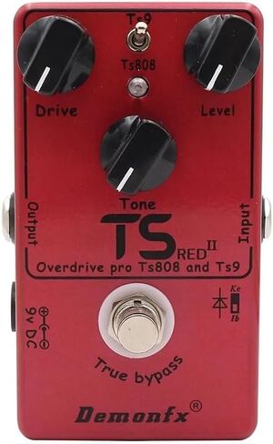 Demon fx TS II Red 2 Overdrive options. Internal mode switch. in Saudi Arabia