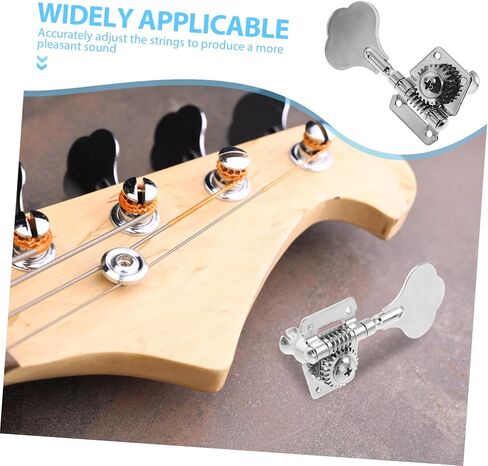 Bass Guitar Tuner Open Pegs for Accurate Sound Durable Knobs Easy Installation Compatible with Various Bass Guitars in Saudi Arabia