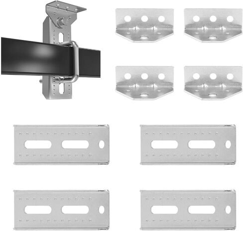 8" Galvanized Swivel Top Bunk Bracket 4 Set,Adjustable Boat Trailer Bunk Brackets for 3"x3",2"x3",1.5"x3" Boat Trailer Crossmember,11 Gauge Steel in Saudi Arabia