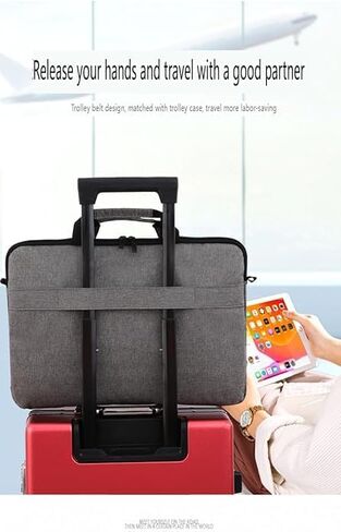 حقيبة كمبيوتر محمول حقيبة داخلية خفيفة الوزن حقيبة كمبيوتر محمول بكتف واحد، مقاس 17 بوصة in Kuwait