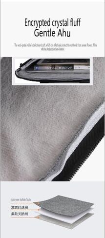 حقيبة كمبيوتر محمول حقيبة داخلية خفيفة الوزن حقيبة كمبيوتر محمول بكتف واحد، مقاس 17 بوصة in Kuwait