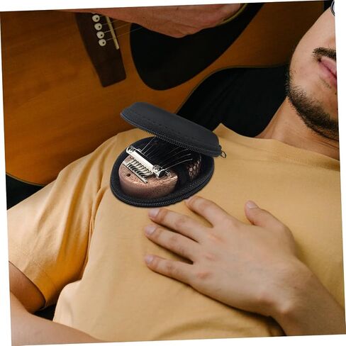 GALPADA Portable Eva Kalimba Storage Bag Lightweight and Instrument Carrying Case Holder with Elastic Strap Compact Black Design for Easy Transport for Beginners and Professionals in Saudi Arabia