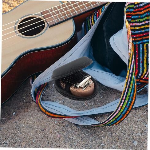 GALPADA Portable Eva Kalimba Storage Bag Lightweight and Instrument Carrying Case Holder with Elastic Strap Compact Black Design for Easy Transport for Beginners and Professionals in Saudi Arabia